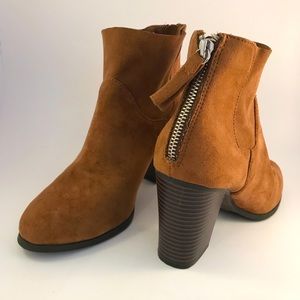 Brown Suede Booties by Brash
